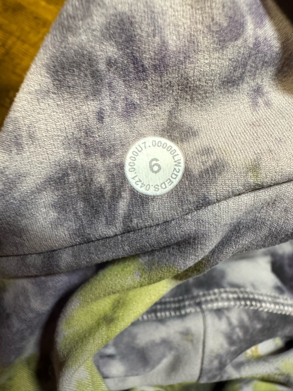Lululemon Align Reversible Sports Bra Tie Dye Purple Green Size 6 - Picture 4 of 6